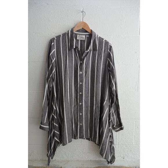 Louis Dell’Olio Linea Medium Gray Long sleeve Top Size Medium - Picture 1 of 7